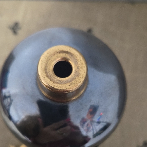 Elegant BLUE IRIDECENT VINTAGE PERFUME ATOMIZER - Picture 5 of 9